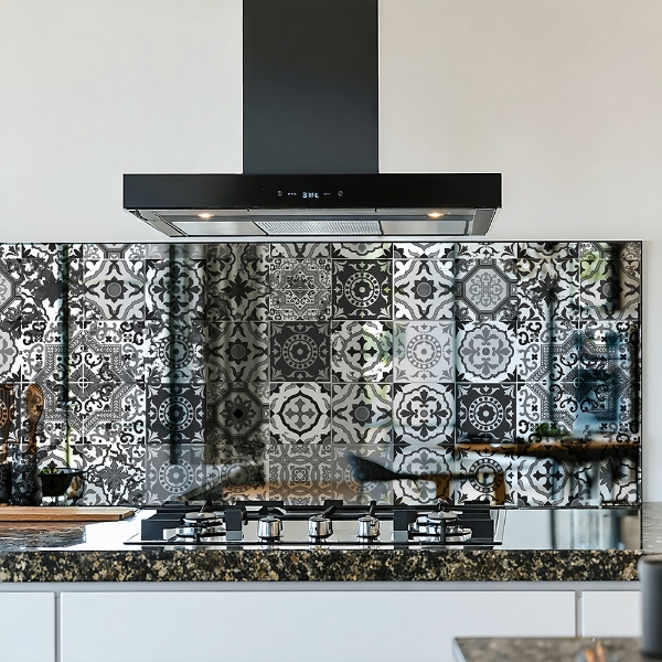 Picture of Arabesque Tile Antiqued Mirror
